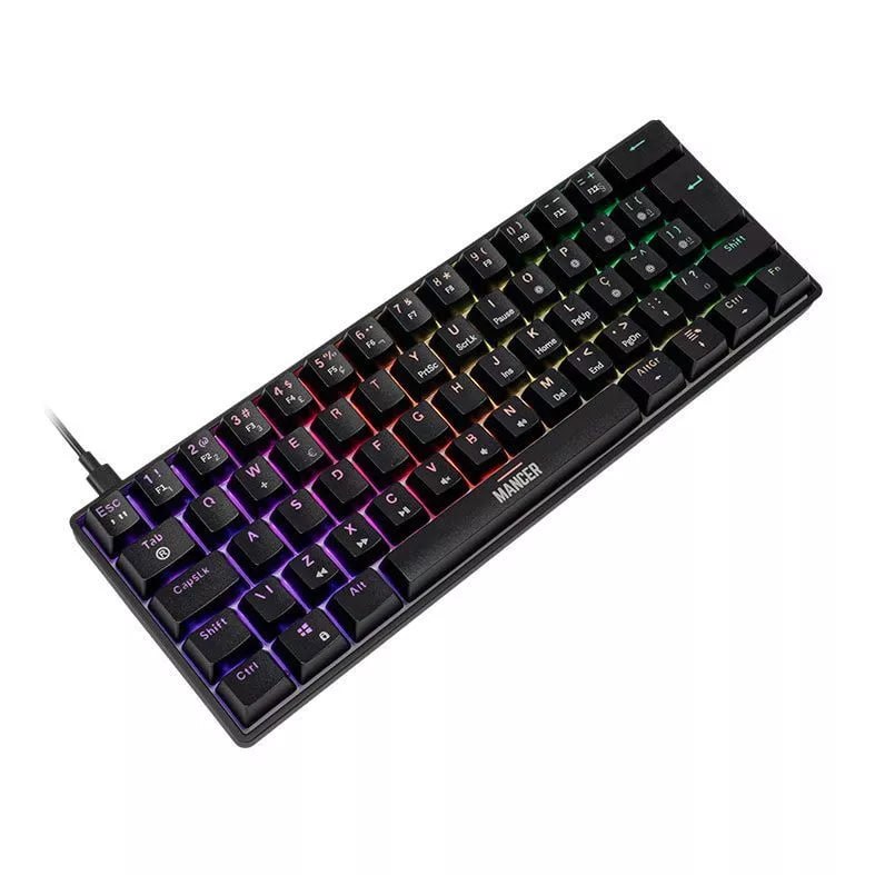Teclado Magnetico Mancer Onyx, RGB, Preto