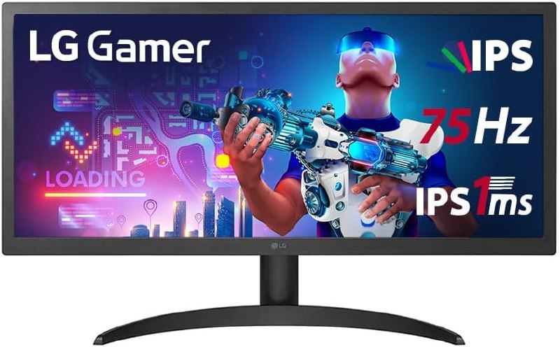 Monitor Gamer LG 25.7" UltraWide Full HD 75Hz 1ms Preto