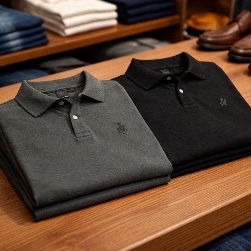 Kit com 2 Camisas Polo Piquet