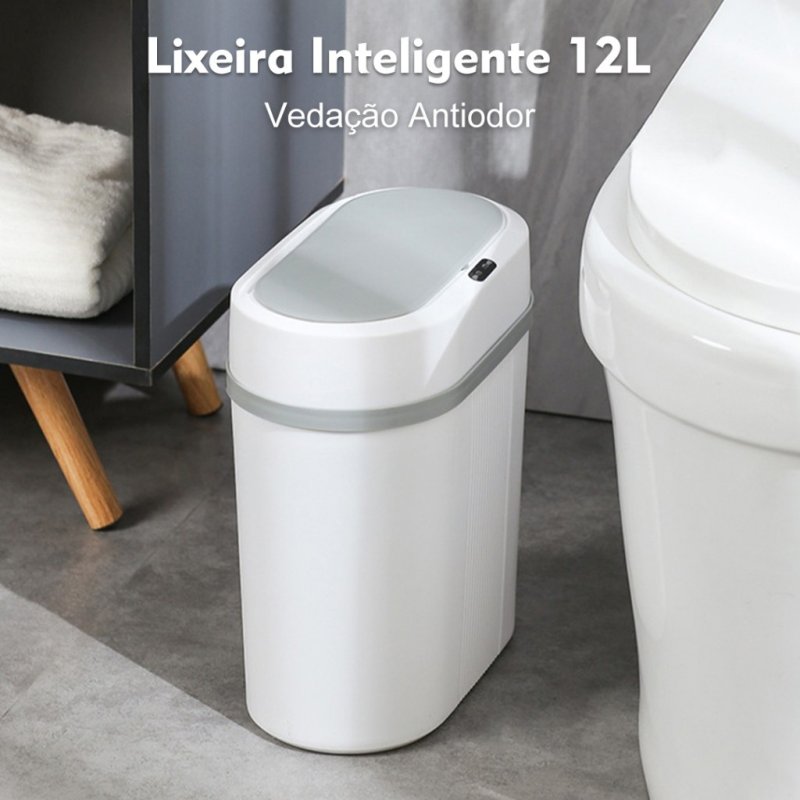 Lixeira Automática 12 Litros Com Sensor Infravermelho