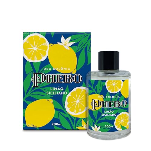 Deo Colônia Limão Siciliano Phebo - Eau de Cologne 200 ml