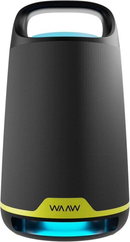 WAAW by ALOK Caixa de Som BOOM 200 Bluetooth, com 3 Alto-Falantes, Até 12h de Autonomia, Tecnologia TWS, 80W RMS