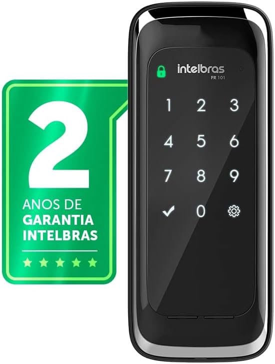 Intelbras Fechadura Digital Sobrepor Touch Screen FR 101 - Preto