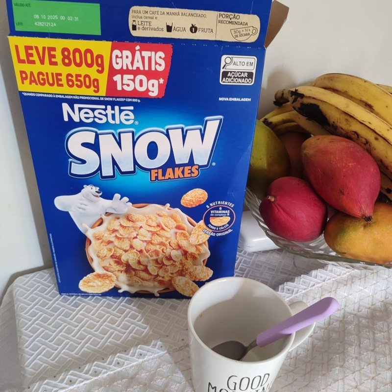 Snow Flakes Cereal Matinal Tradicional Leve 620G