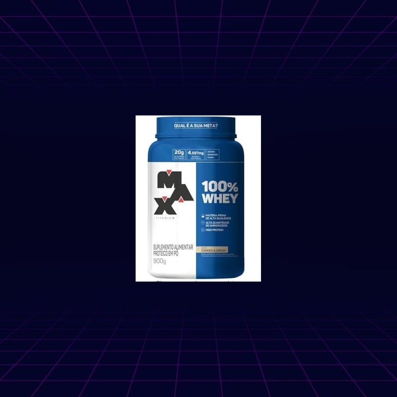 Max Titanium 100% Whey (900G) - Cookies And Cream