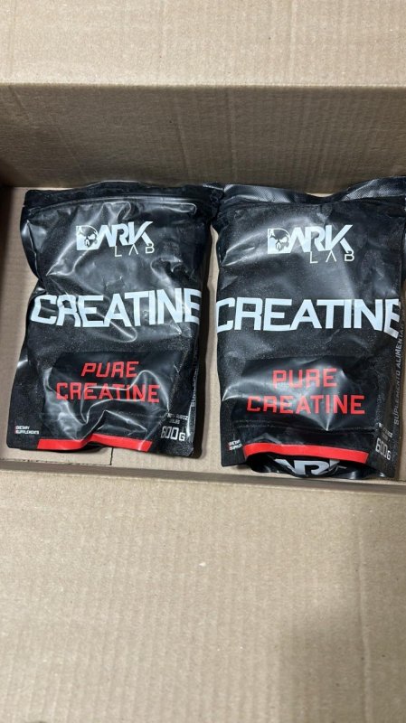 Creatina Pura Dark Lab 600g Monohidratada 100% de Pureza Sem Sabor