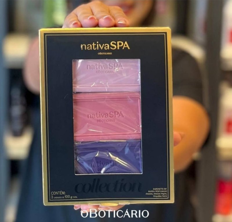 O Boticário Nativa Spa Kit Sabonetes Em Barra 3x100g + Frete Grátis