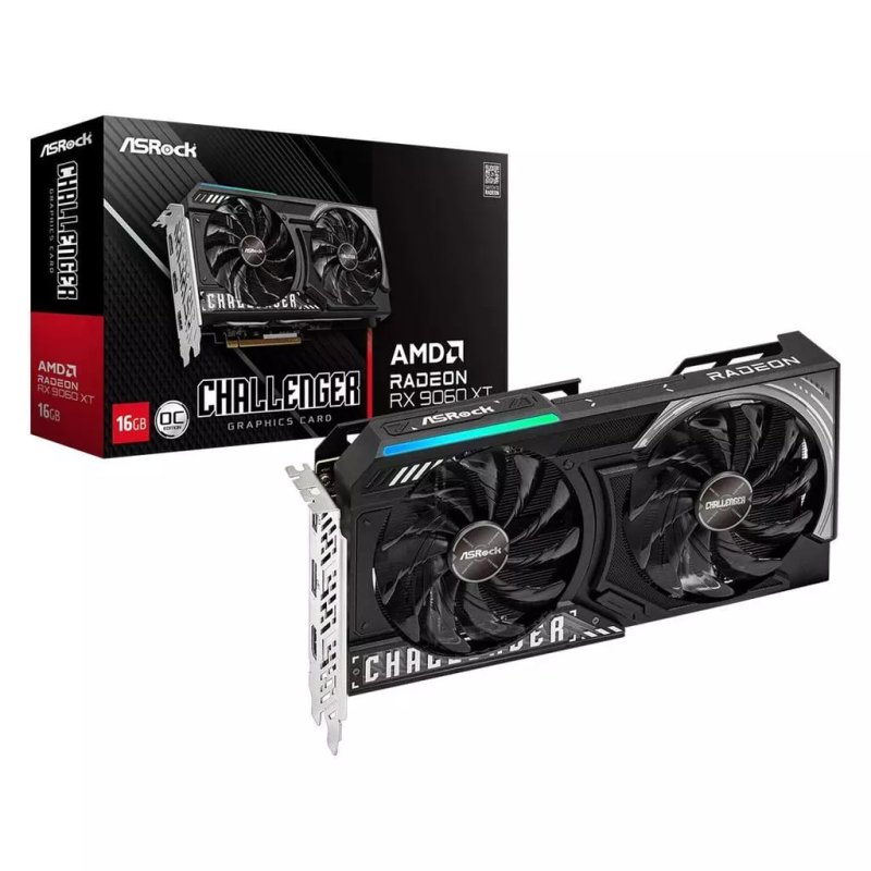 Placa de Vídeo Gpu Asrock Amd Radeon Rx 9060 Xt Challenger Oc 16gb