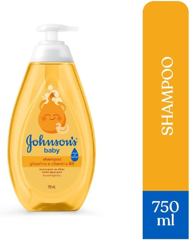 Johnson's Baby Shampoo Glicerina Para Bebê, 750ml