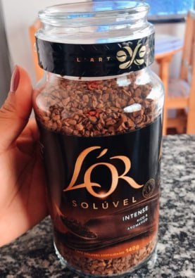 L'OR Café Solúvel Intense Pote De Vidro 130G + Frete Grátis