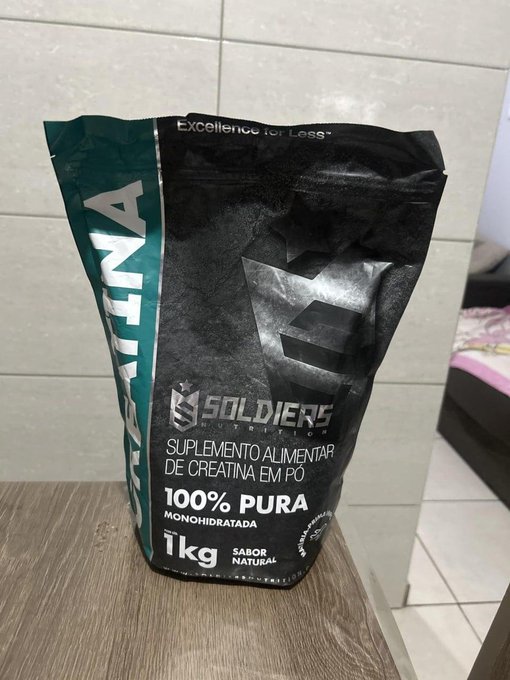 Creatina Monohidratada 1Kg - 100% Pura Importada - Soldiers Nutrition