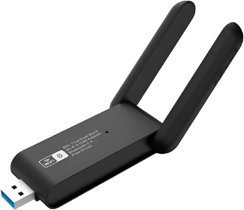 Adaptador WiFi USB Dual Band 5GHz 2.4GHz Até 1300Mbps Antena Wireless Para PC Notebook