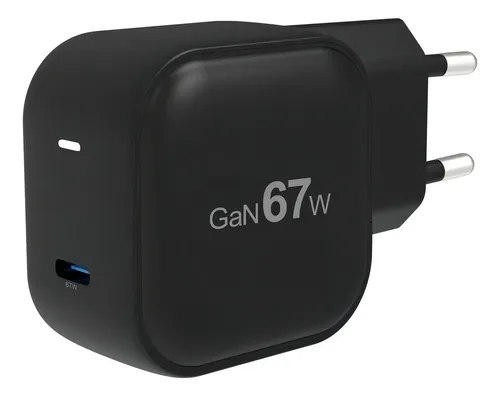 Carregador Turbo Dapon 67w Usb-C Gan Pd Para Notebook E Celular Preto
