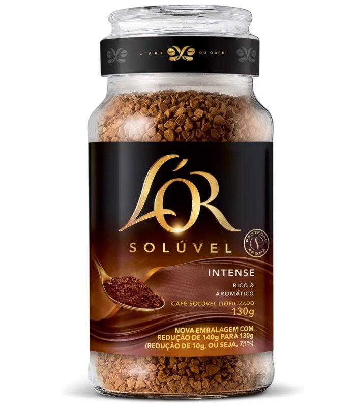 L'OR Café Solúvel Intense Pote De Vidro 130G
