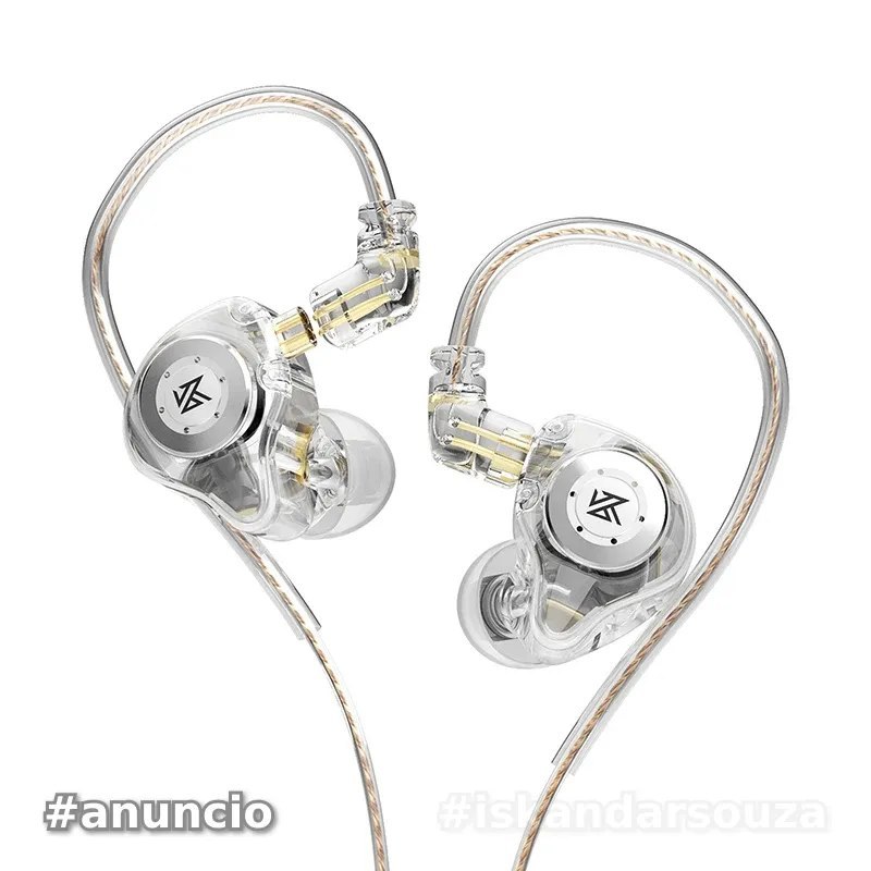 5x Unidades KZ EDX PRO (Black NO MIC)