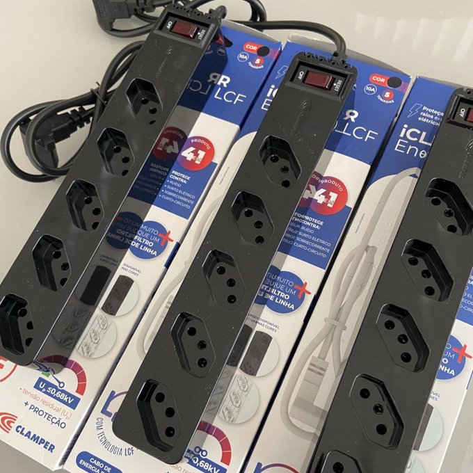 Filtro de Linha iCLAMPER Energia 5 com Proteção contra Surtos Elétricos (DPS)