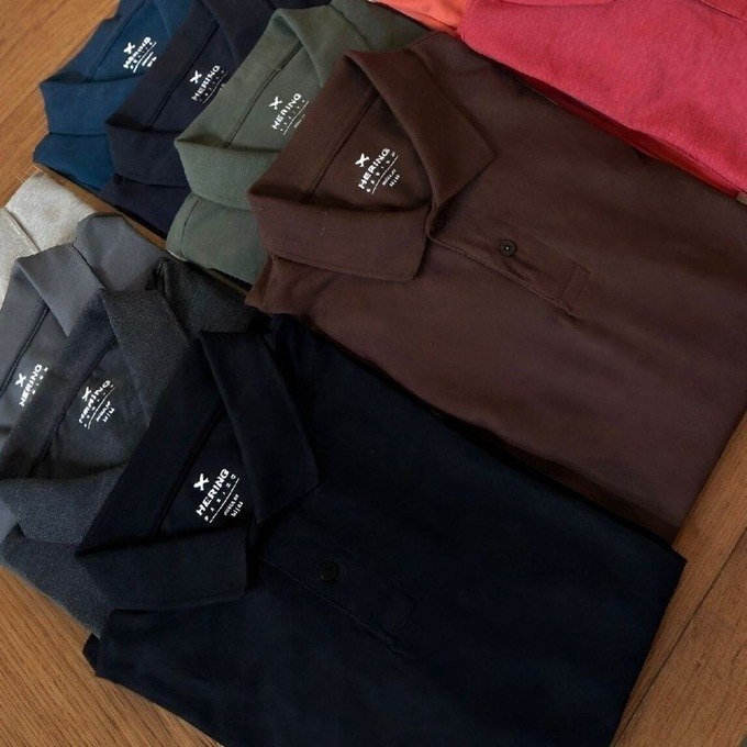Kit Com 2 Camisas Polo Básicas Masculinas Em Piquet Hering