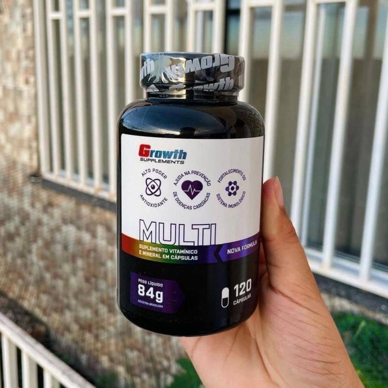 Multivitamínico Growth Supplements 120 Cápsulas
