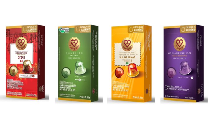 Cápsulas de Café 3 Corações - Vários Sabores