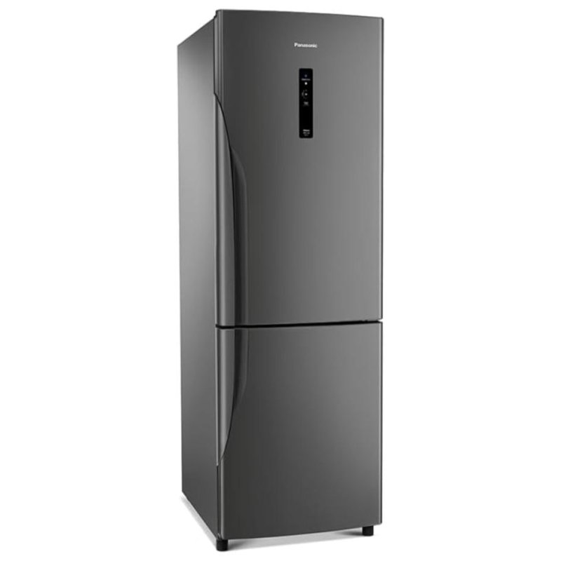 Refrigerador Bottom Freezer Panasonic de 02 Portas Frost Free com 407 Litros, Aço Escovado - BB41