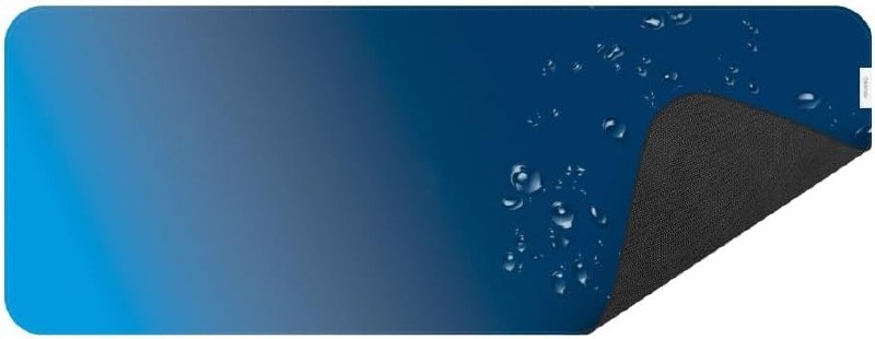 Geonav Mouse Pad Desk, Tecido sintético impermeável e antiderrapante, Toque macio, 80x30cm, OFDP01BL, Azul