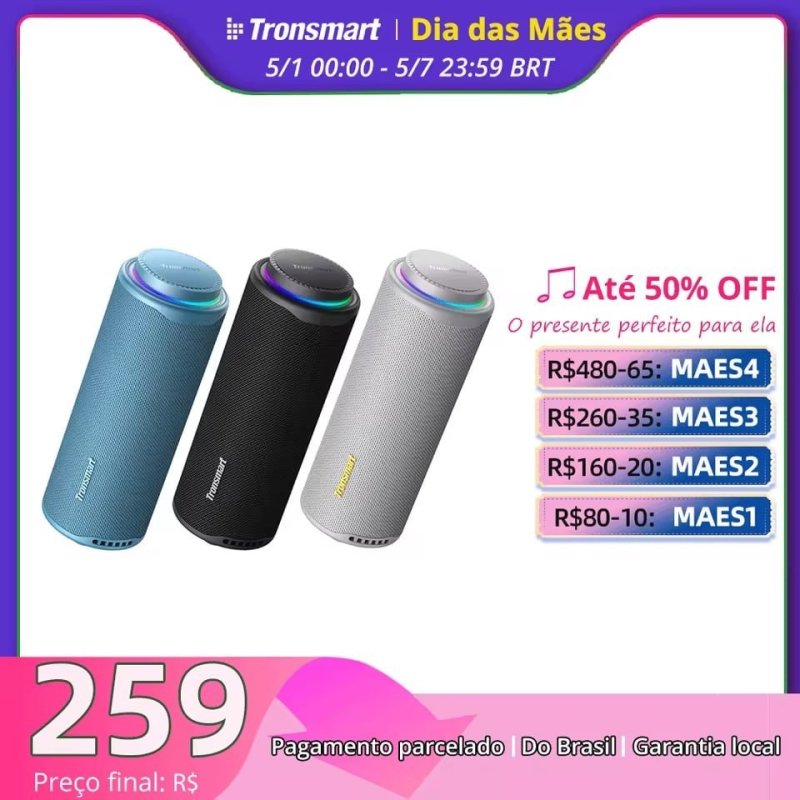 Caixa de Som Bluetooth Tronsmart T8 40w