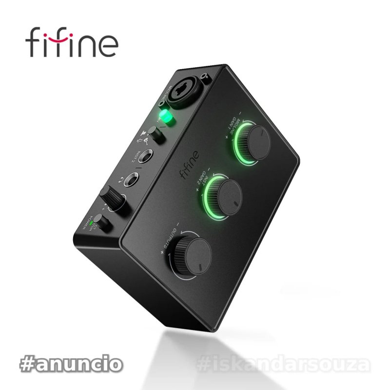 Interface de áudio Fifine Ampligame SC1