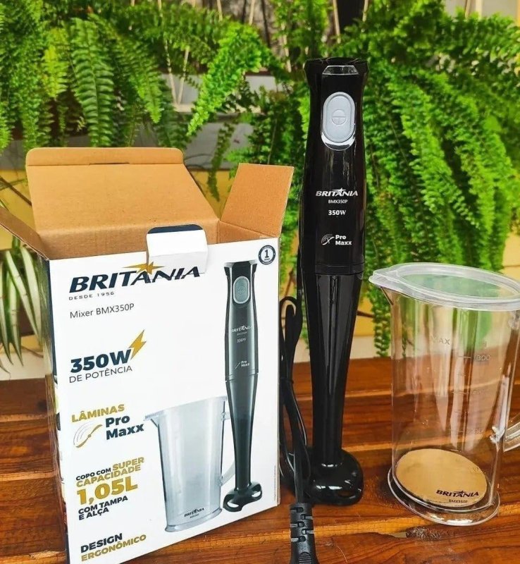 Mixer BMX350P 350W Lâminas Pro Maxx Britânia