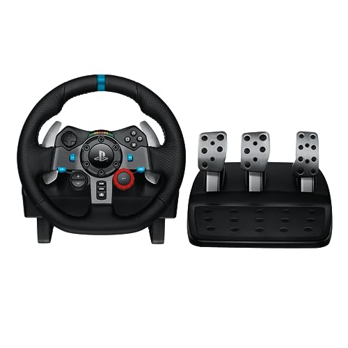 Volante e Pedais Logitech G29 Driving Force com Force Feedback para PS5, PS4, PS3 e PC