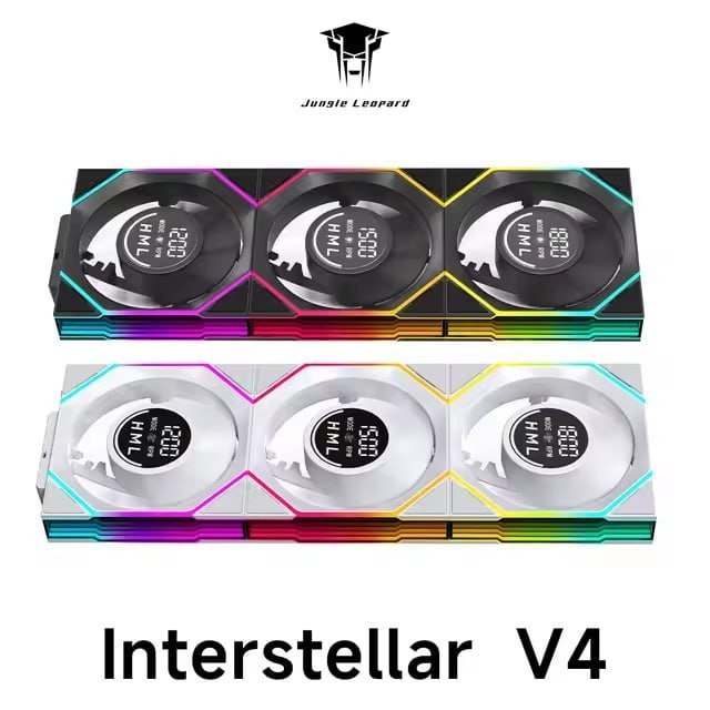 Fan 3 em 1 Jungle Leopard Interstellar V43 Display de Velocidade