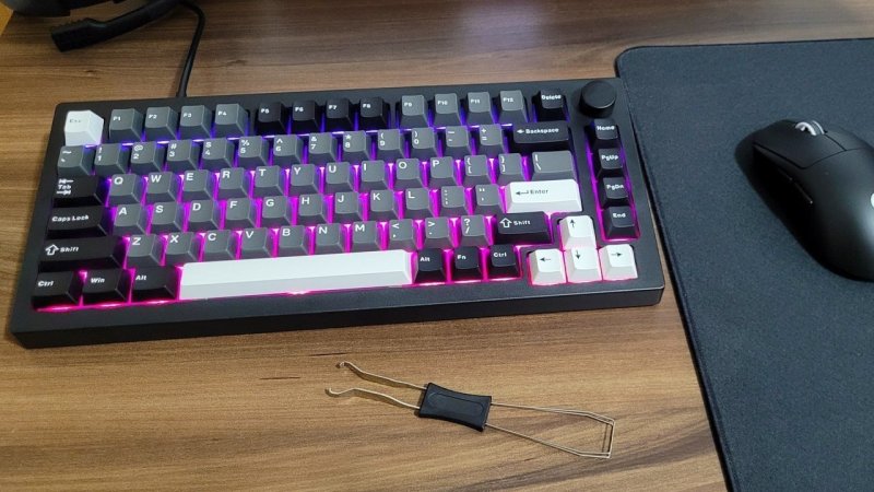 Teclado Mecânico Sem Fio Akko x Veekos 5075S/K75 Tri-Mode Layout 75% ANSI US Hot-swappable RGB
