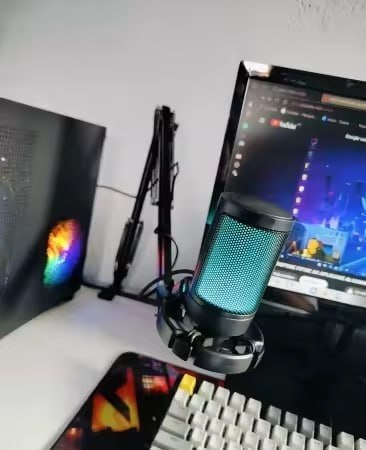 Microfone Fifine Ampligame A2T + Braço articulado Fifine
