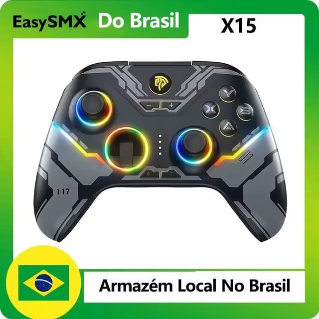 Controle Sem Fio EasySMX X15 Hall Effect