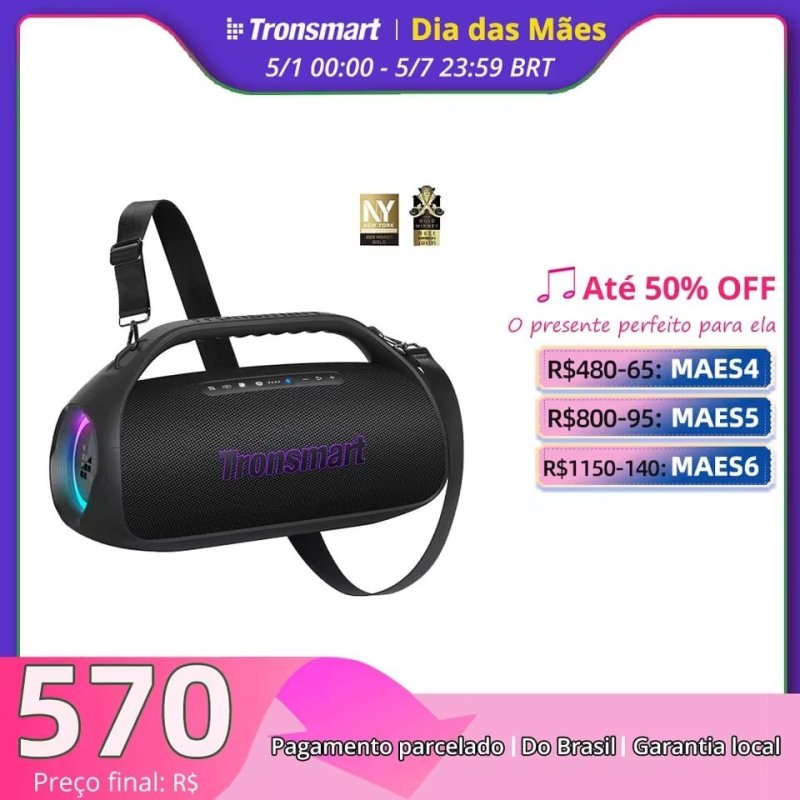 Caixa de Som Bluetooth Tronsmart Bang 2 90w