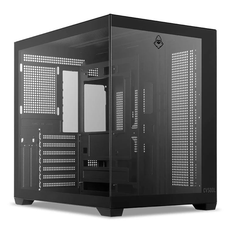 Gabinete Gamer Aquário Mancer CV500L(preto)