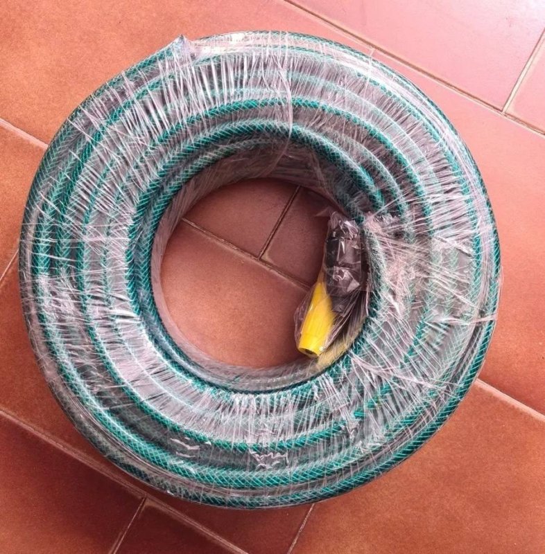 Mangueira Jardim 20m Metros Com Esguicho Trançada Reforçada Flexível 7/16 Anti Dobra
