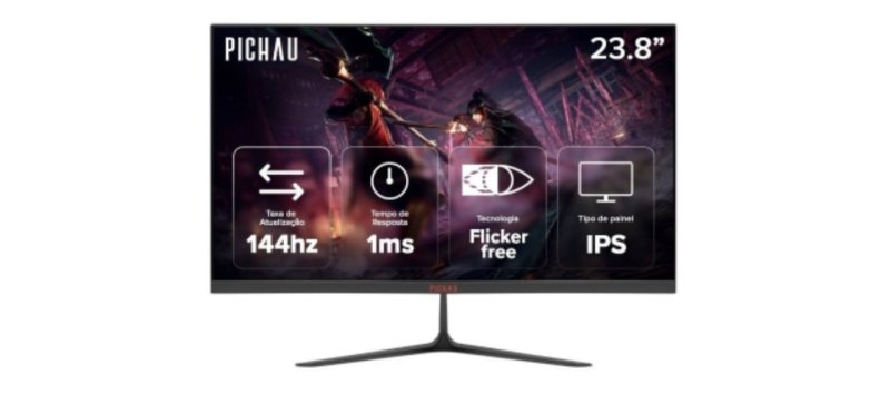 Monitor Gamer Pichau Athen V3 Neo 23.8" IPS Full HD 144Hz 1ms