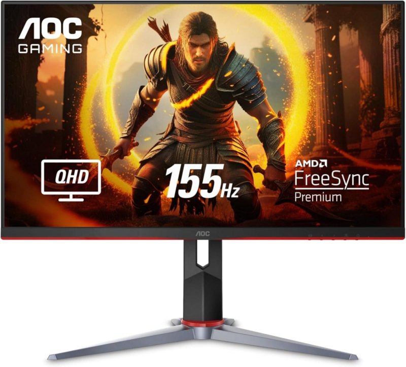 Monitor Gamer AOC HERO QUAD 27" 155Hz QHD 1440p