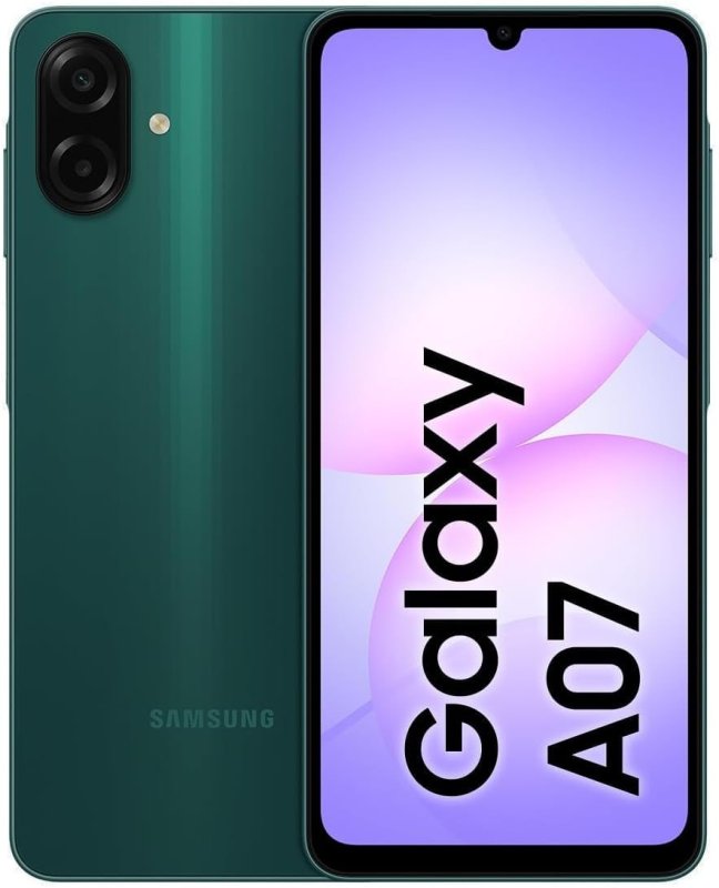 Samsung Galaxy A07 128GB 4GB RAM - Câmera 50MP - Tela 6.7" - Verde