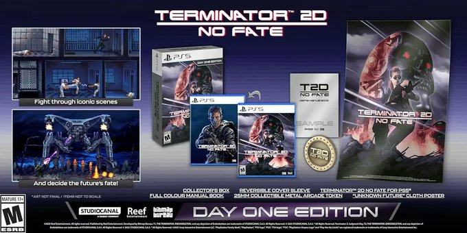 Terminator 2d No Fate Day One Edition Ps5 Midia Fisica + Frete Grátis