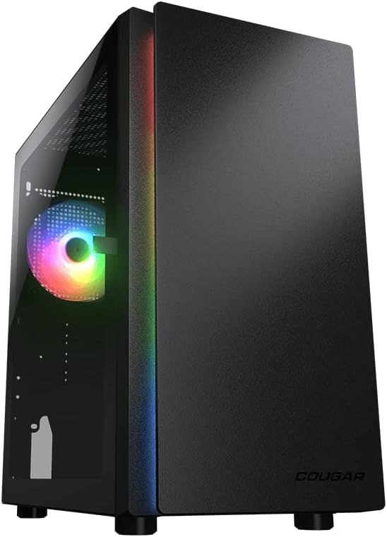 COUGAR Purity RGB Pure and Elegant ARGB Mini Tower Case - Preto