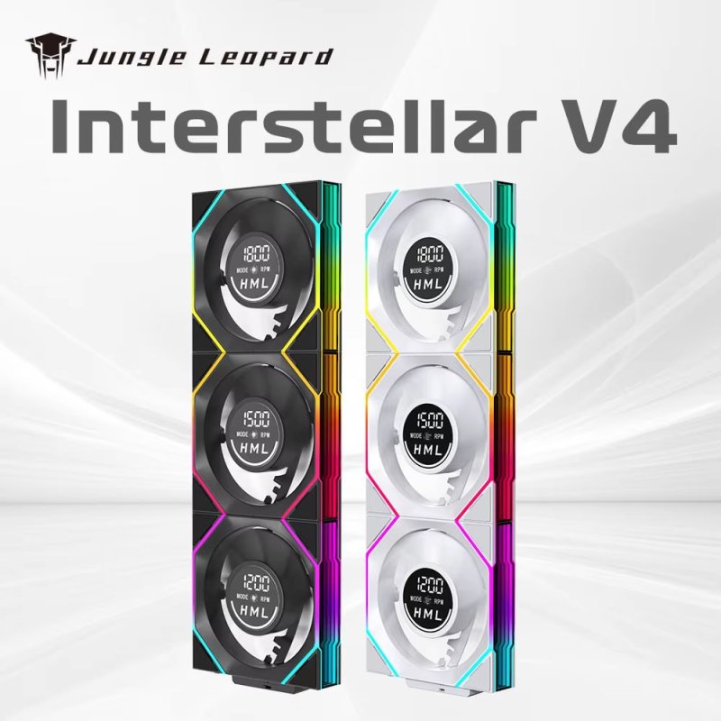 Fan 3 em 1 Jungle Leopard Interstellar V43 (Display de Velocidade)