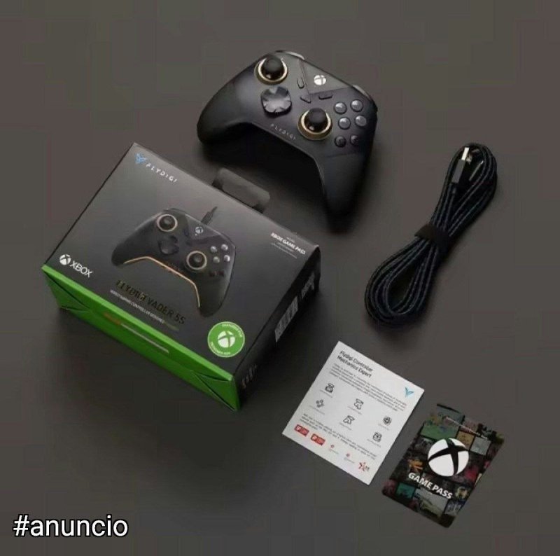 Controle FlyDigi Vader 5S com fio para Xbox e PC, com Hall Effect e RGB