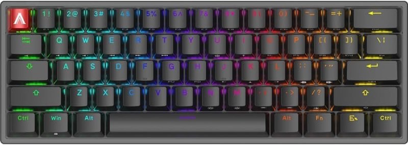 Teclado Mecânico Gamer AGON AGK600 Cherry MX Red Switch Hot-Swappable