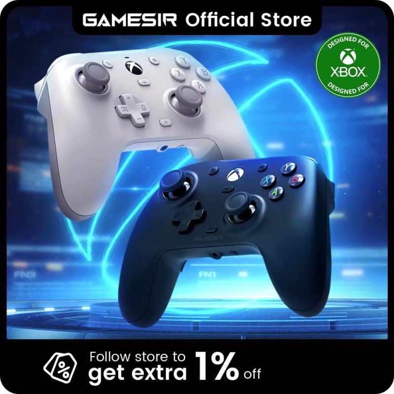 GameSir G7 HE Controle Gamer com Hall Effect para Xbox Series X/S, Xbox One e PC Windows – Alta Precisão, Sem Drift e Compatível com Steam