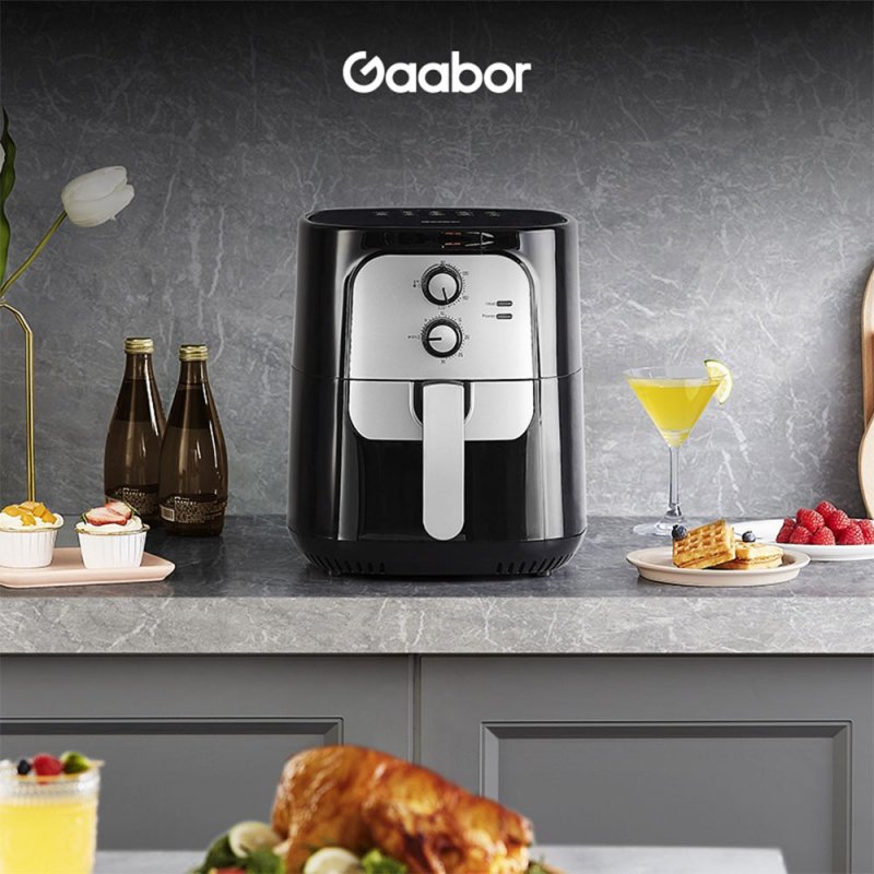 Fritadeira Elétrica Sem Óleo Air Fryer 5.5L Gaabor Jumbo Family