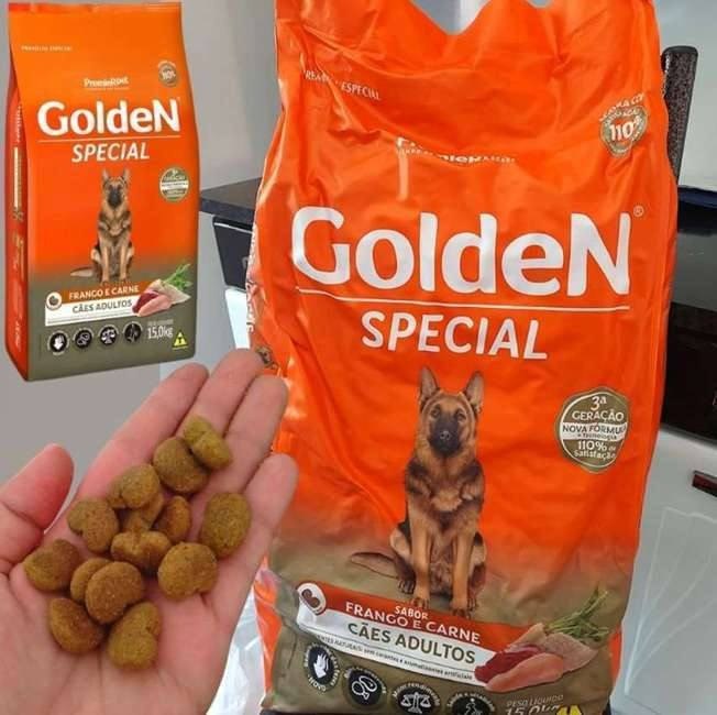 Premier Pet Golden Special - Ração para Cães Adultos, Sabor Frango e Carne, 15kg