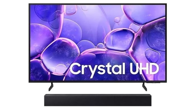 Samsung Smart TV 50” Crystal UHD 4K U8100F 2025 + Soundbar HW-B400F/ZD