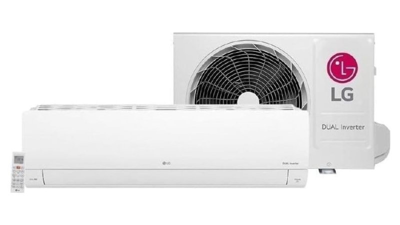 Ar Condicionado Split Inverter 12.000 Btus LG Dual Compact +IA Frio S3-Q12JAQAL - 220 Volts