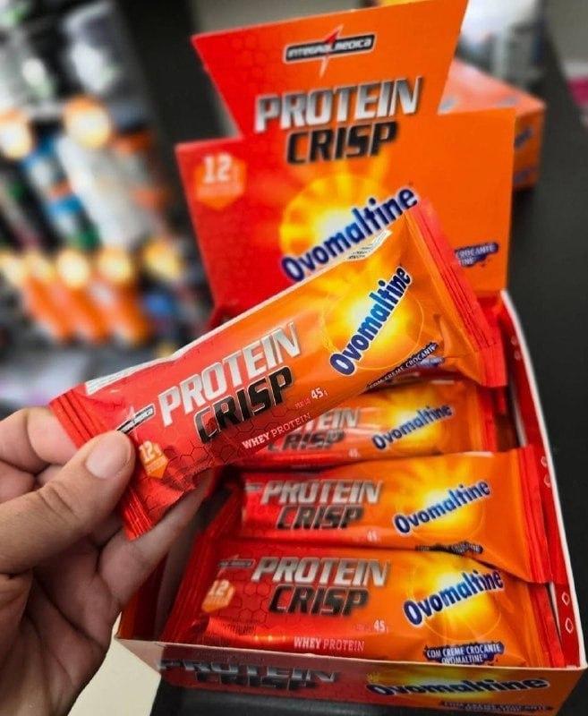 Barra de Proteína Crisp Bar Ovomaltine 12 unidades Integralmédica